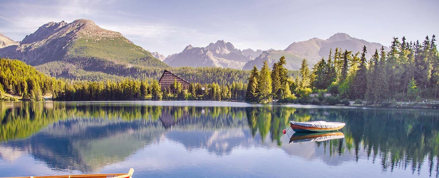 Boat on a Colorado lake